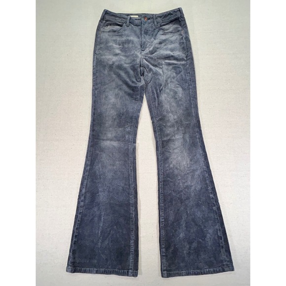 Pilcro Women's 27 Corduroy Bell Bottom Pants Anthropology Flared Stretch - Picture 1 of 11